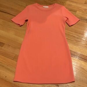 Elodie Vibrant Coral Mini Dress